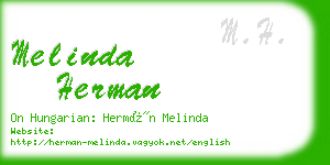 melinda herman business card